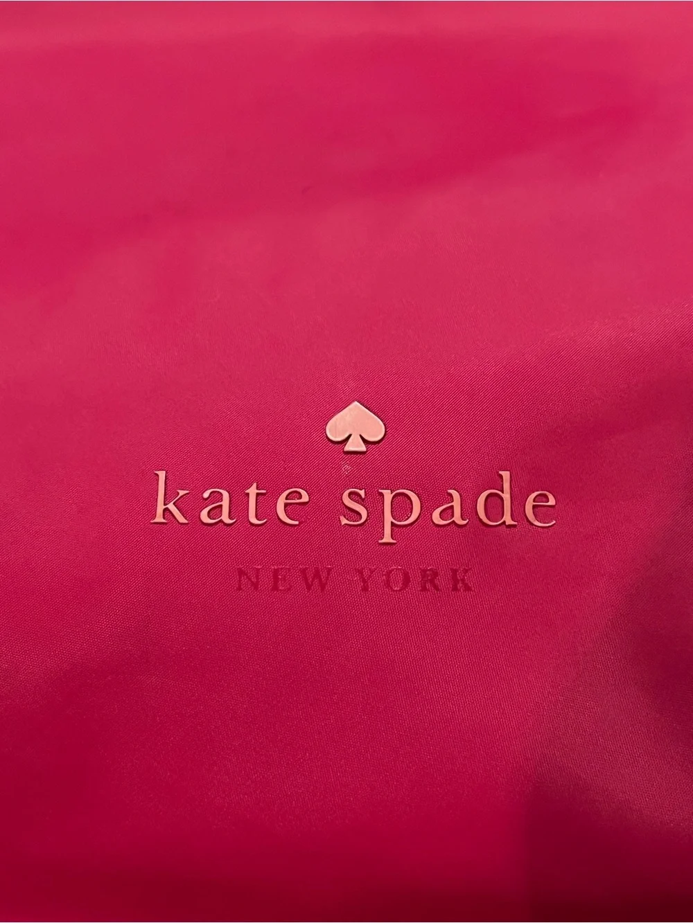 kate spade Bright Magenta Packable Nylon Backpack with Front Pocket